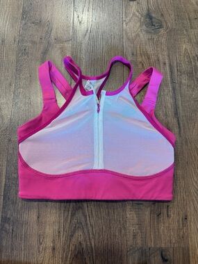 LULULEMON LUXTREME® READY, SET SWEAT BRA ZIPPER STRAPPY MESH